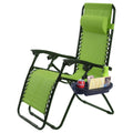 Folding Metal Outdoor Lounge Chair in Green (2-Pack) I54216