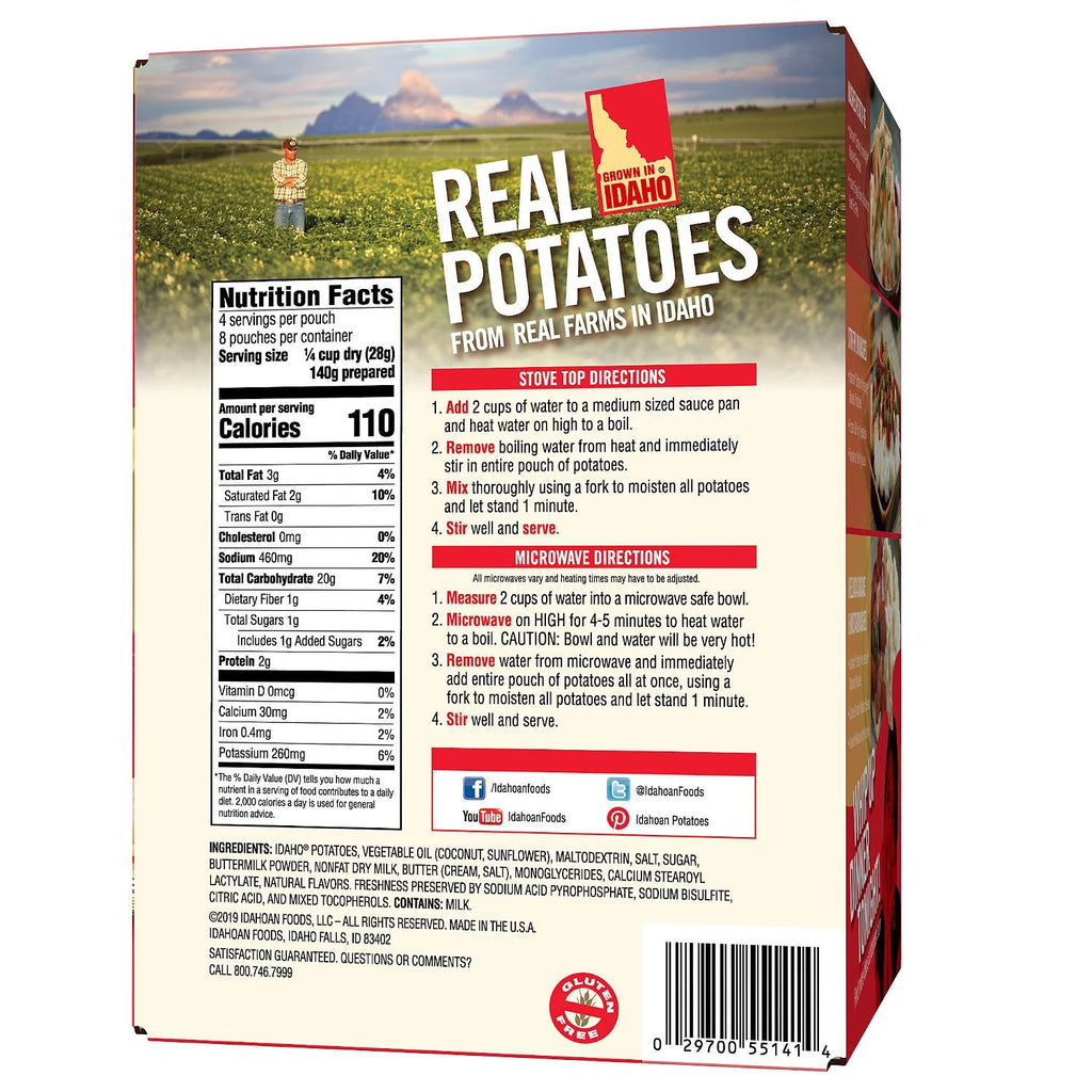 Buttery Homestyle Mashed Potatoes 32 oz 8 pk I380