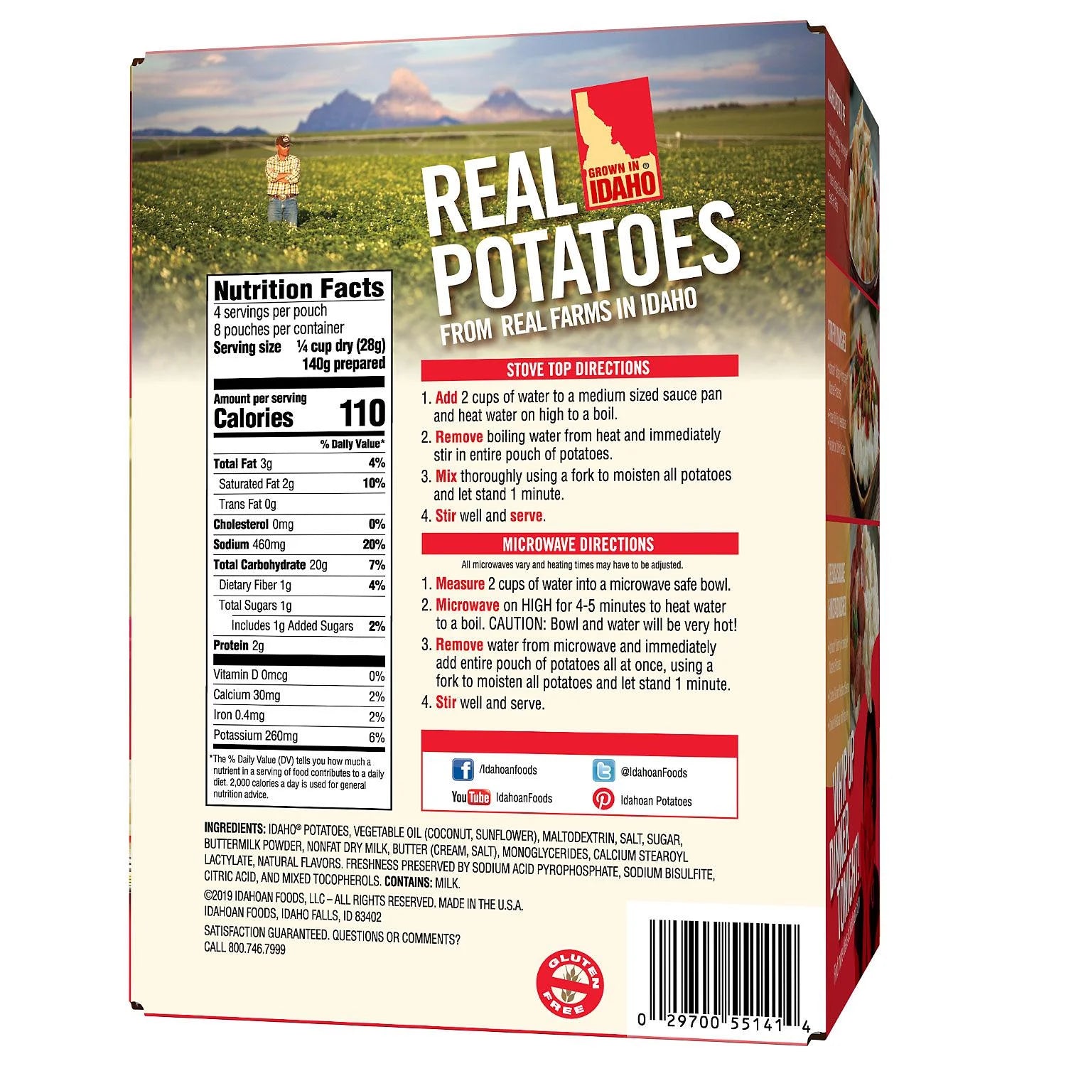 Buttery Homestyle Mashed Potatoes 32 oz 8 pk I380