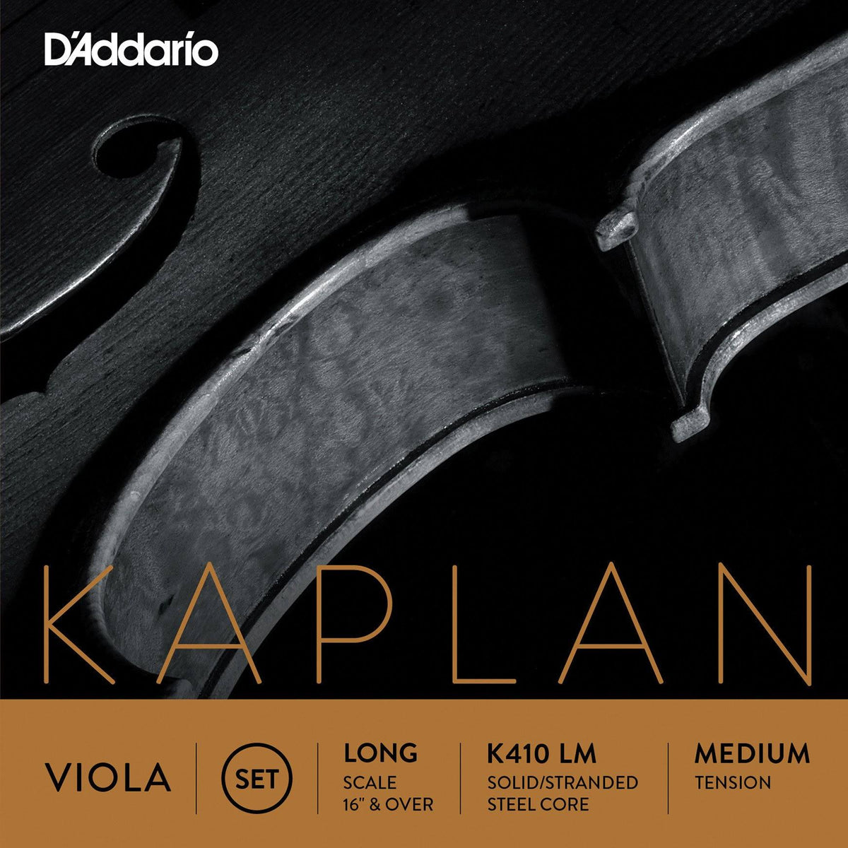 Viola String Set, Long Scale, Medium Tension B789