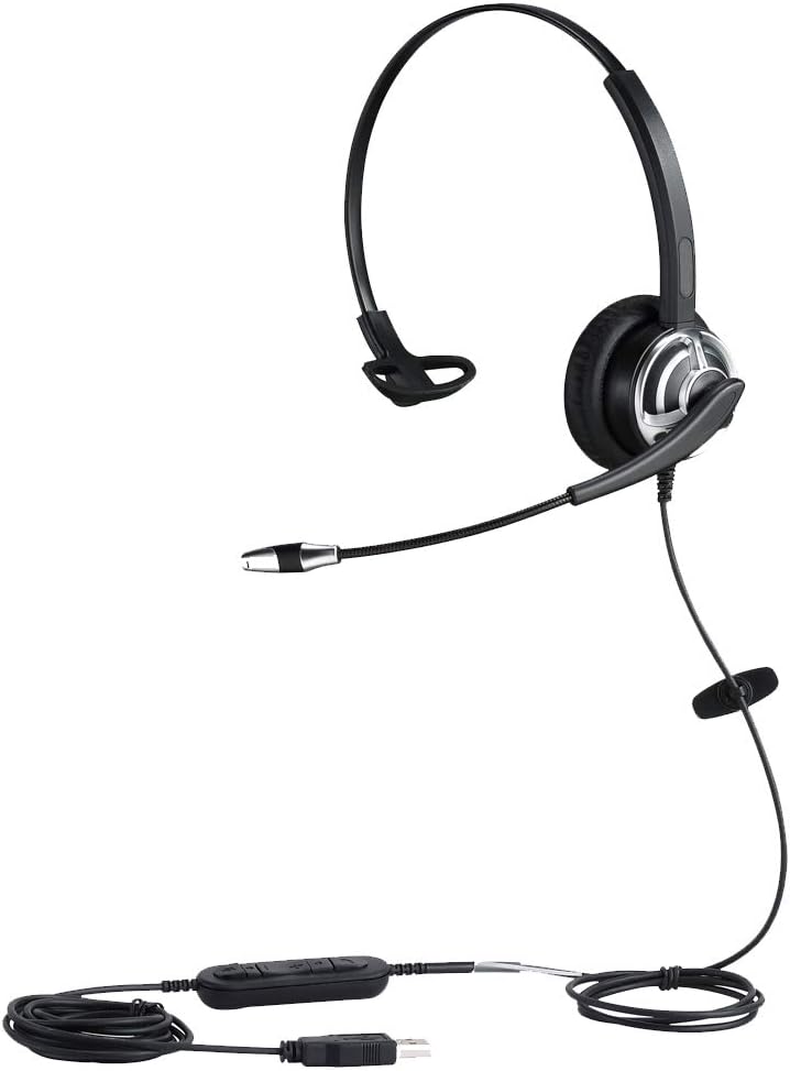 USB Telephone Headset with Noise Cancelling Microphone Dual Ear J216703