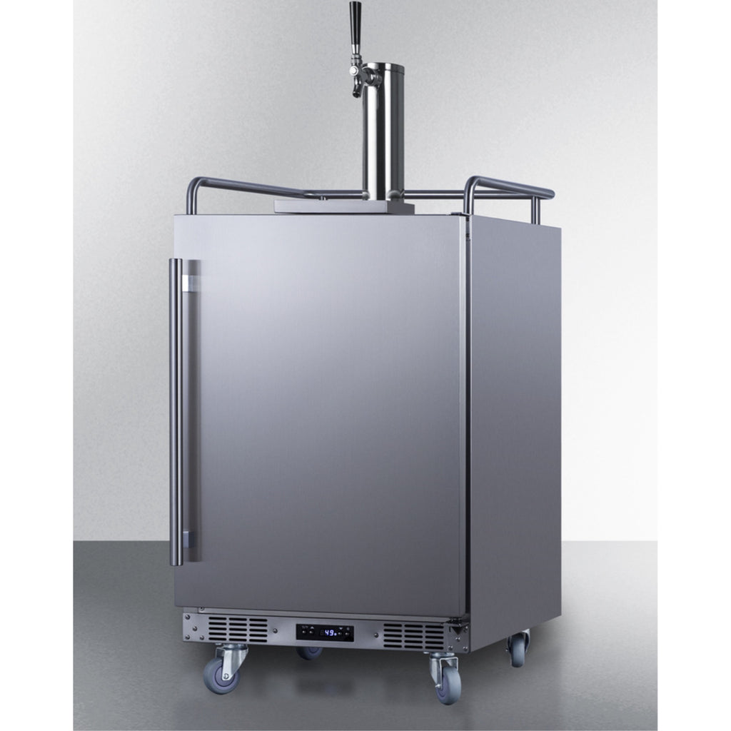 24 in. Built-In Outdoor Beer Kegerator D881750