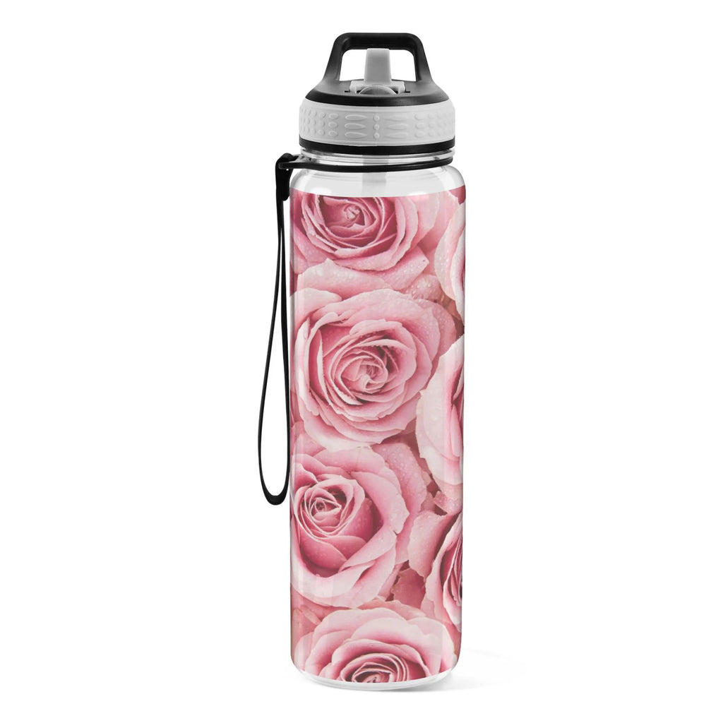 Pink Roses Flowers 32oz Tritan Leakproof Sports Bottle Y7782