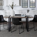 5-Piece Driftwood/Black Dining Set S6259