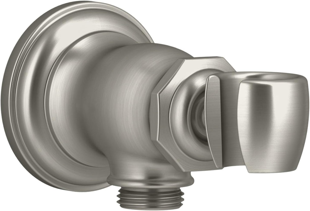Vibrant Brushed Bronze Wall-mount Handshower Holder and Supply Elbow Q1751