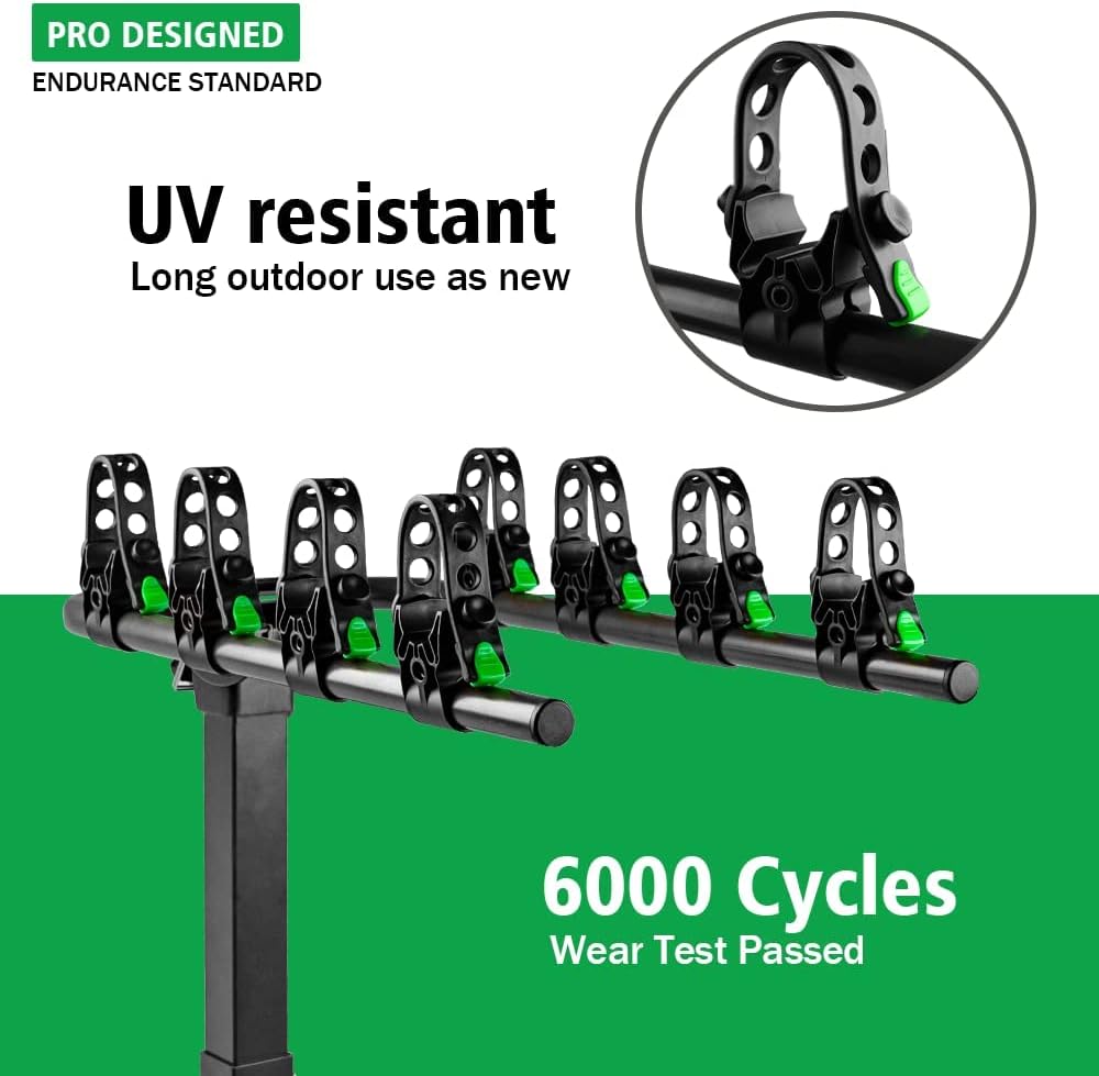4 Bike Hitch Rack with 2-Inch Receiver Double Foldable Rack M47957