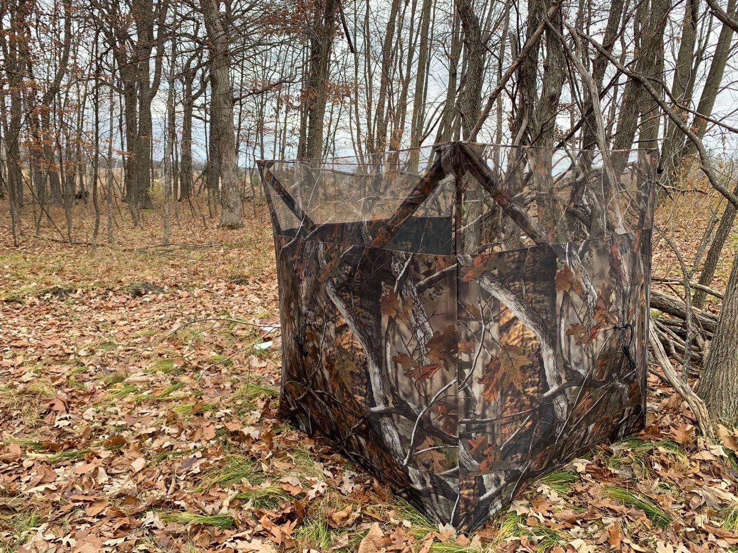 Camouflage Pop Up 3-Sided Ground Hunting Blind V735