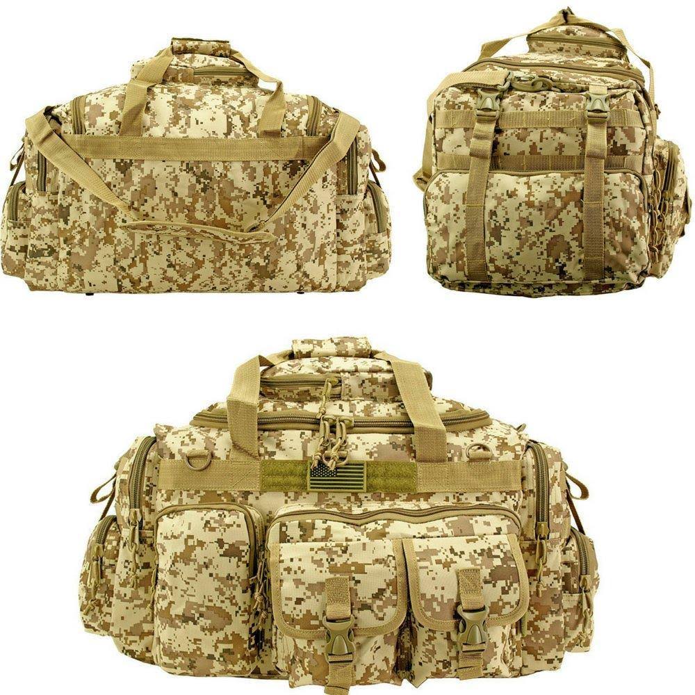 Black Tactical Multi-Pocket Duffel U1363