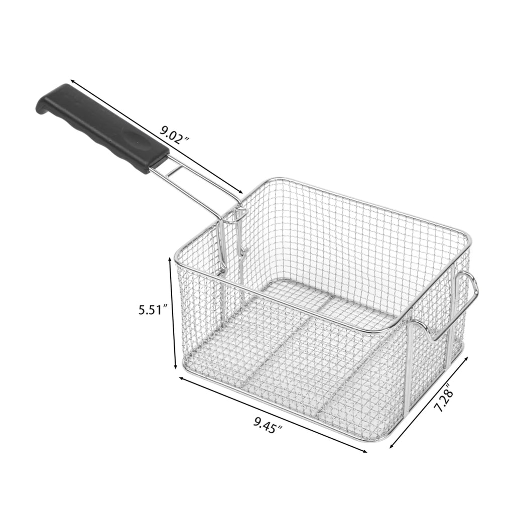 16.9QT Stainless Steel Double Tank Deep Fryer D16594