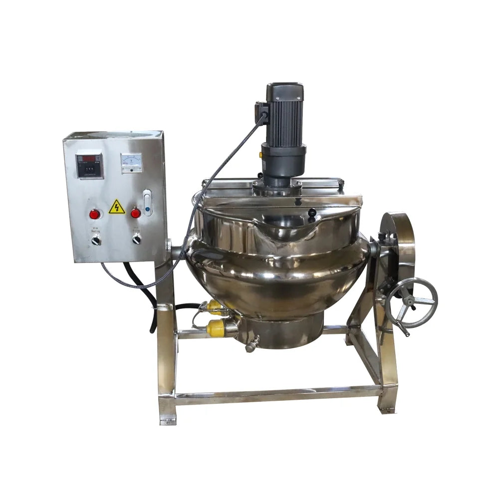 Electric Jacketed Kettle 50L Stainless Steel Silver X434395