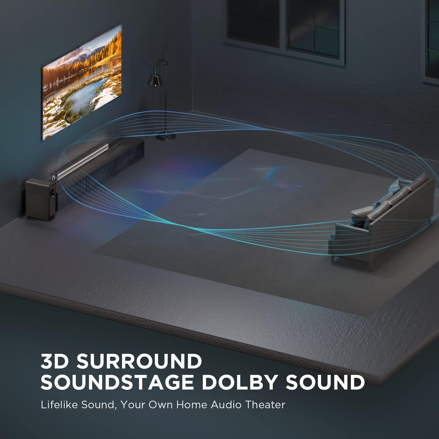 240W 2.1 Sound Bar with 6.5'' Wireless Subwoofer G91410