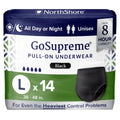 Black Unisex Adult Diapers, 14 Count U826828