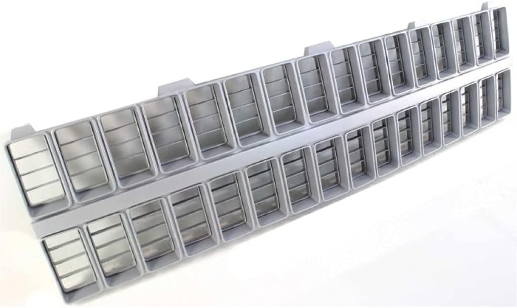 Grille Assembly for Chevy C10 C20 C30 K10 K20 K30 1981 1982 Argent Shell & Insert Plastic L266