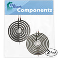 2-Pack 8 inch 6 Turns & 6 inch 5 Turns Surface Burner Elements for Range, Stove & Cooktop S26587