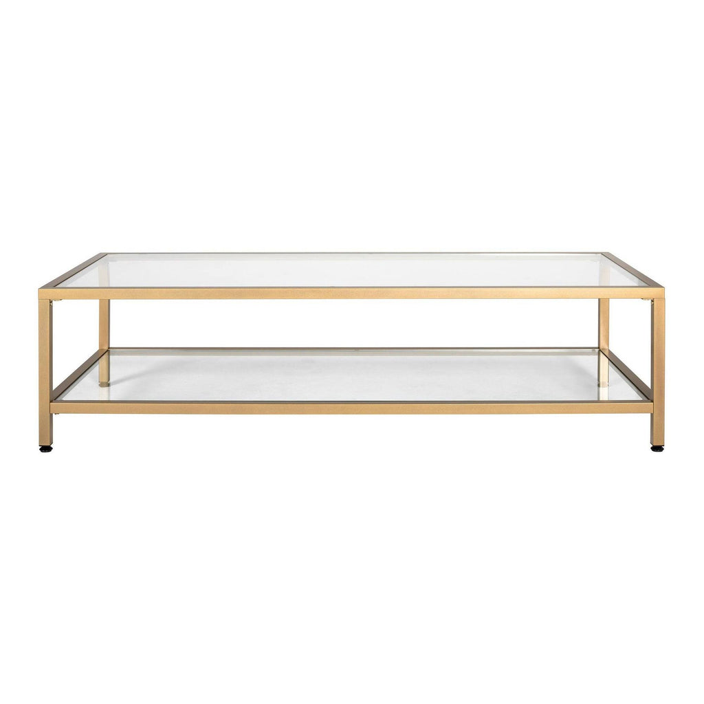 Gold Rectangle Coffee Table Z8972