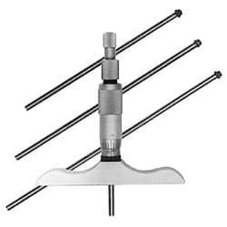 Satin Chrome Finish Mechanical Depth Micrometer X86379