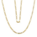10k Yellow Gold Figaro Link Chain Necklace Z816