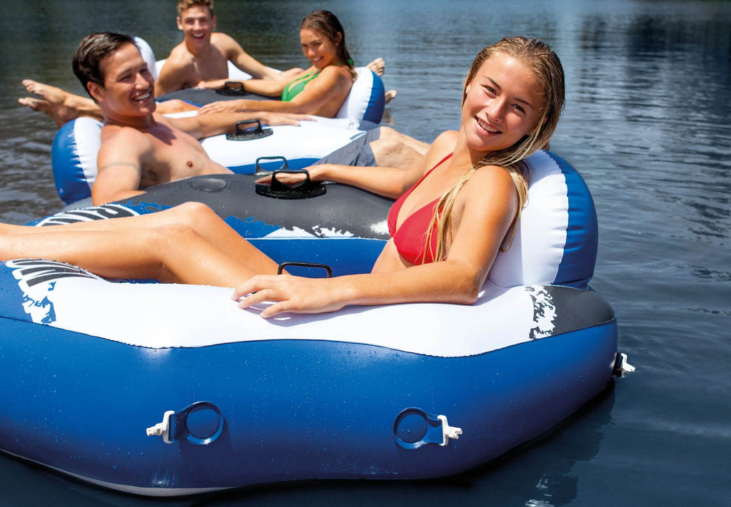 Inflatable Water Tube (2 Pack) and Inflatable Beverage Cooler R1685