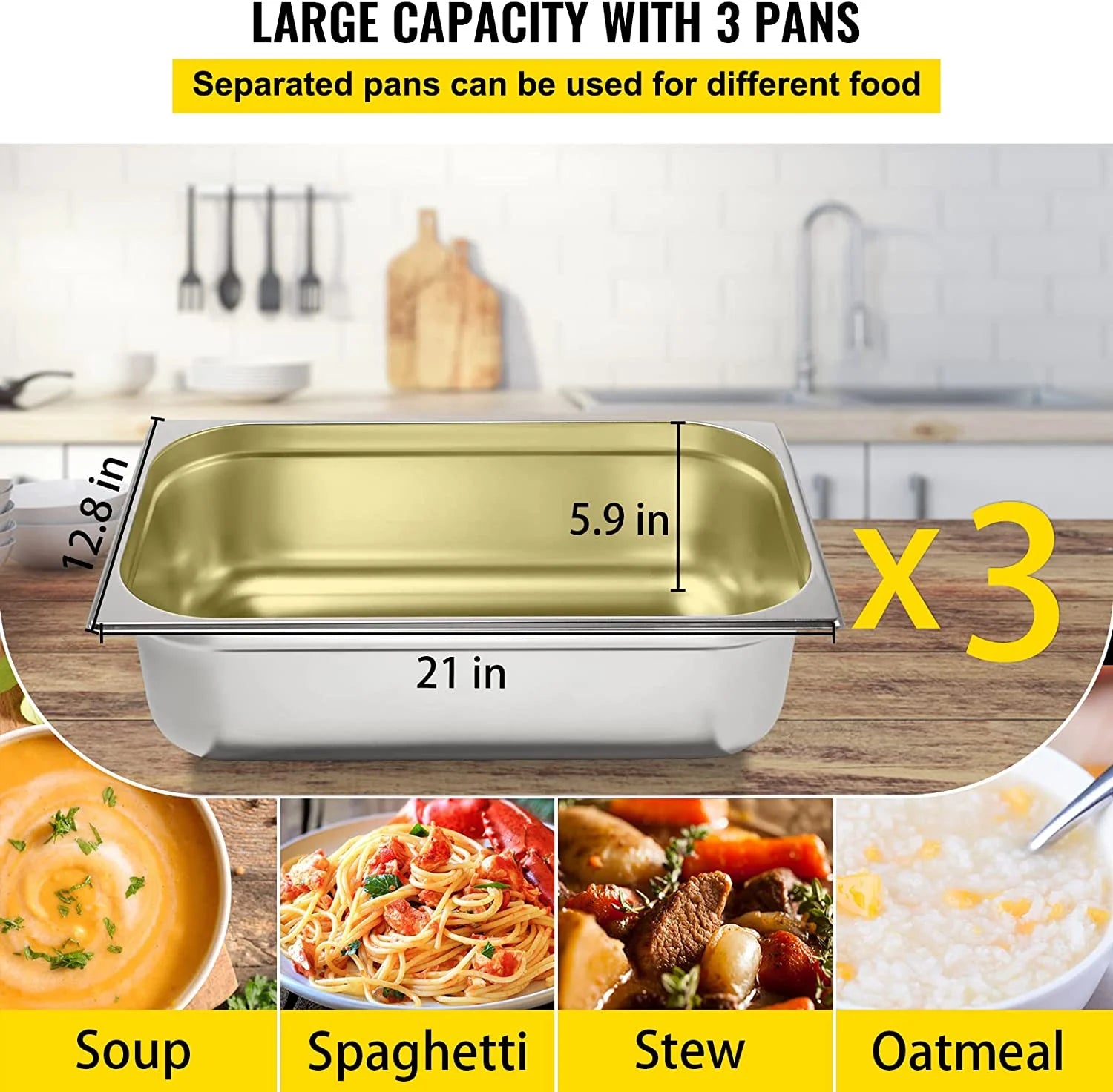 2-Pot Commercial Electric Food Warmer R24951