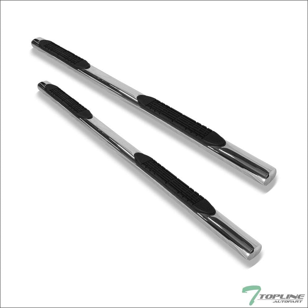 4" Oval Polished Stainless Steel Side Step Nerf Bars Running Boards Y565