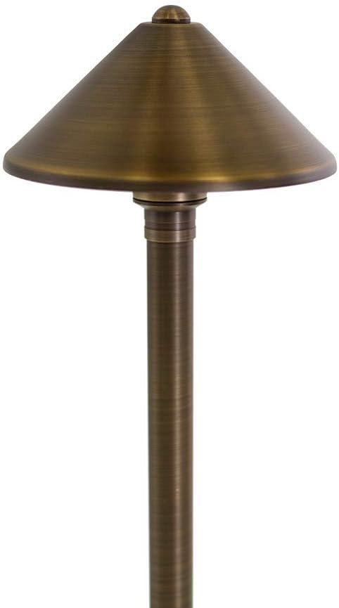 Black Brass Path Light with LED Bulb W295555