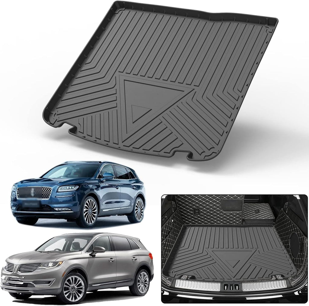 Black TPO Waterproof Rear Cargo Tray Trunk Floor Mat Protector I335