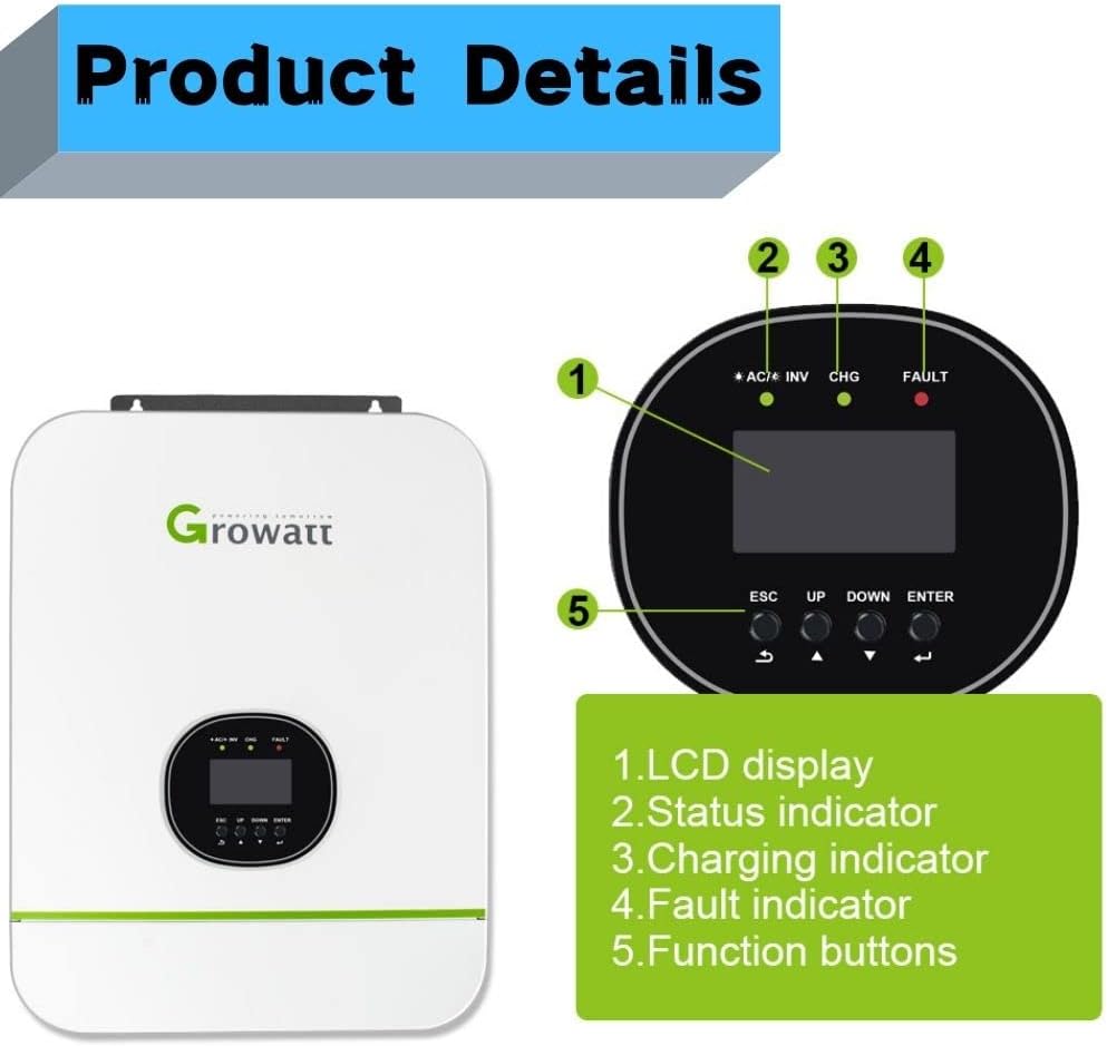 3000W 24V Pure Sine Wave Solar Inverter I7724