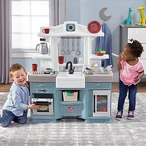 Blue Kids Kitchen Play Set Q793
