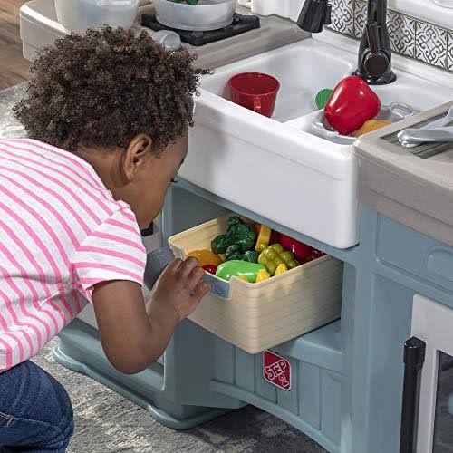 Blue Kids Kitchen Play Set Q793