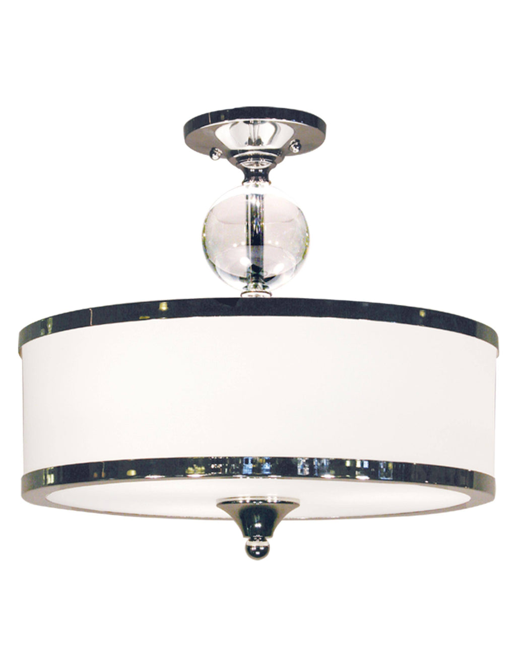 Chrome 3 Light Semi Flush Mount X83823