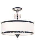 Chrome 3 Light Semi Flush Mount X83823