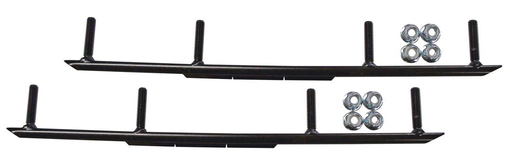 Orange XT Snowmobile Skis with 8" Round Bars Complete Kit U526097