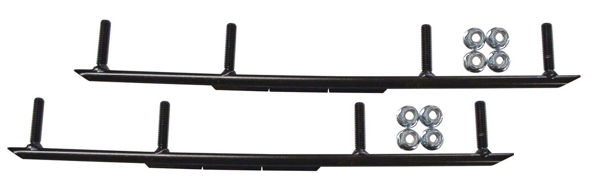 Orange XT Snowmobile Skis with 8" Round Bars Complete Kit U526097