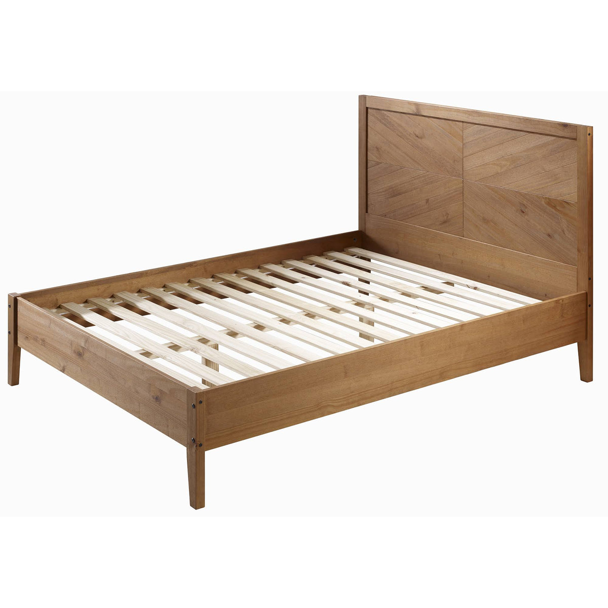 Caramel Solid Wood Queen Bed Z70256