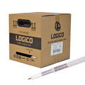 RG6 Coaxial Cable Dual Shield 18 AWG White D64167
