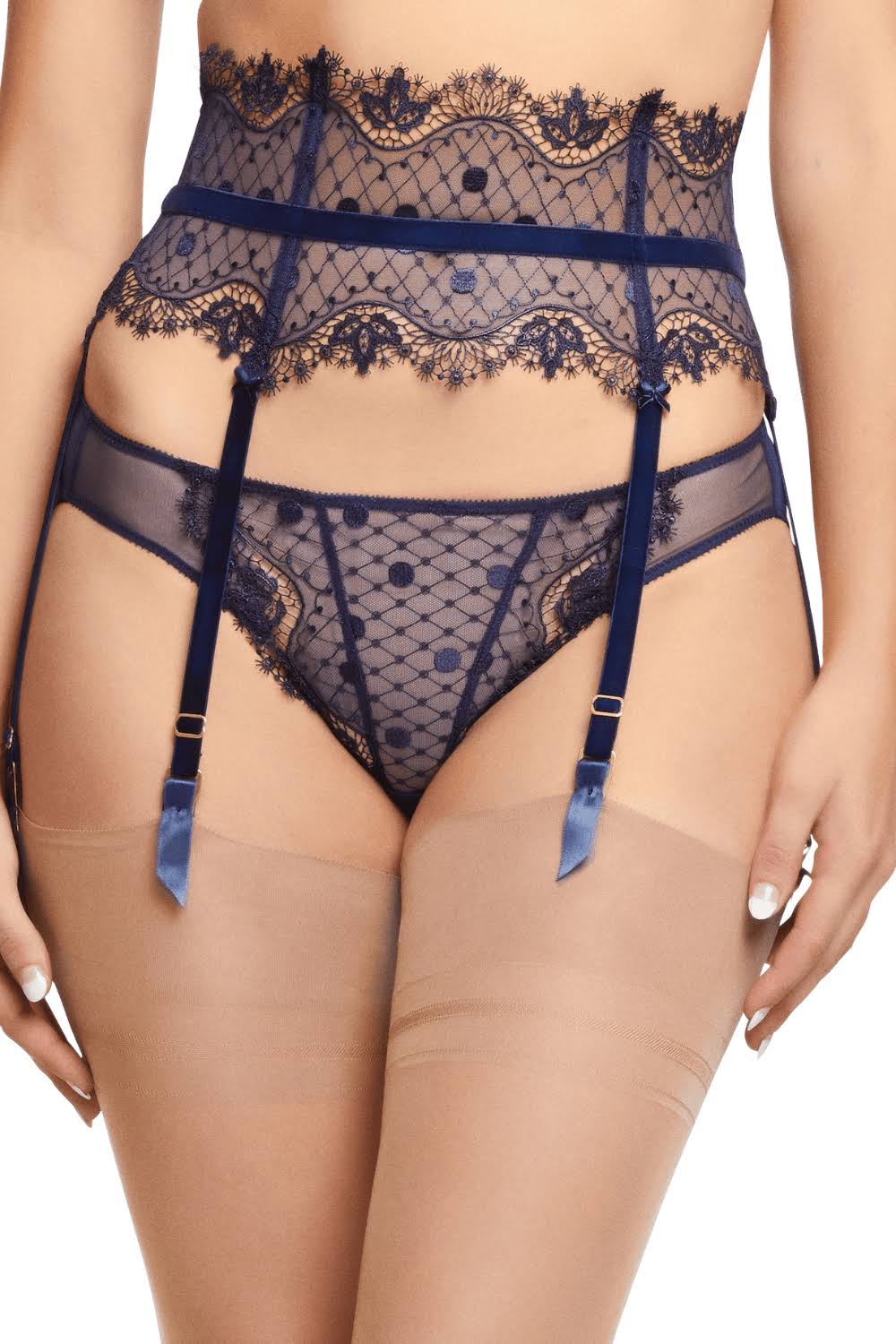 Navy Garter Belt T765898