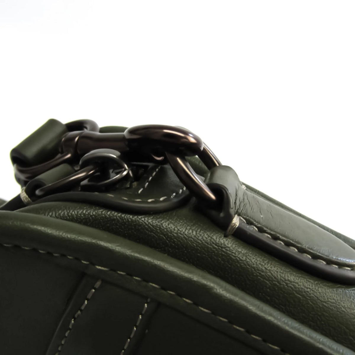 Leather Shoulder Bag Khaki V17394