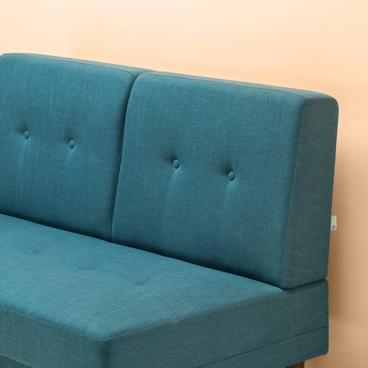 Turquoise Armless 2-Seater Loveseat P30307
