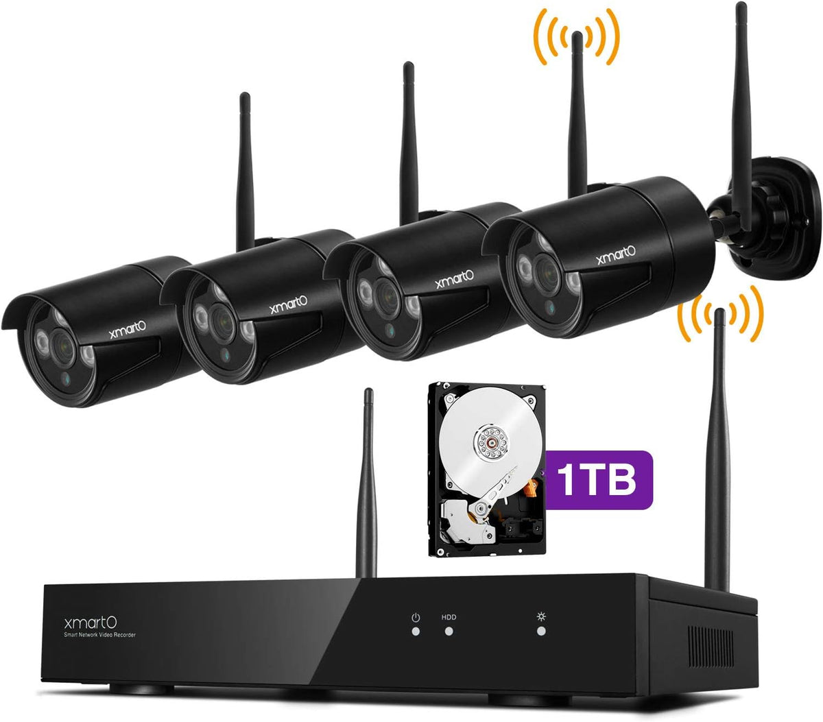 8CH 1080p Wireless Home Security Camera System with 1TB HDD S344114