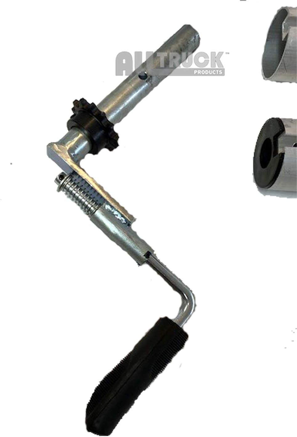 Manual Hand Crank Cab Level Truck & Trailer Tarp Roller Kit with PVC Mesh Tarp (6'6" x 14') R502