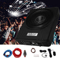 Under Seat Car Active Sub Woofer Black Slim Aluminium Alloy Speaker 12V 600W V92339