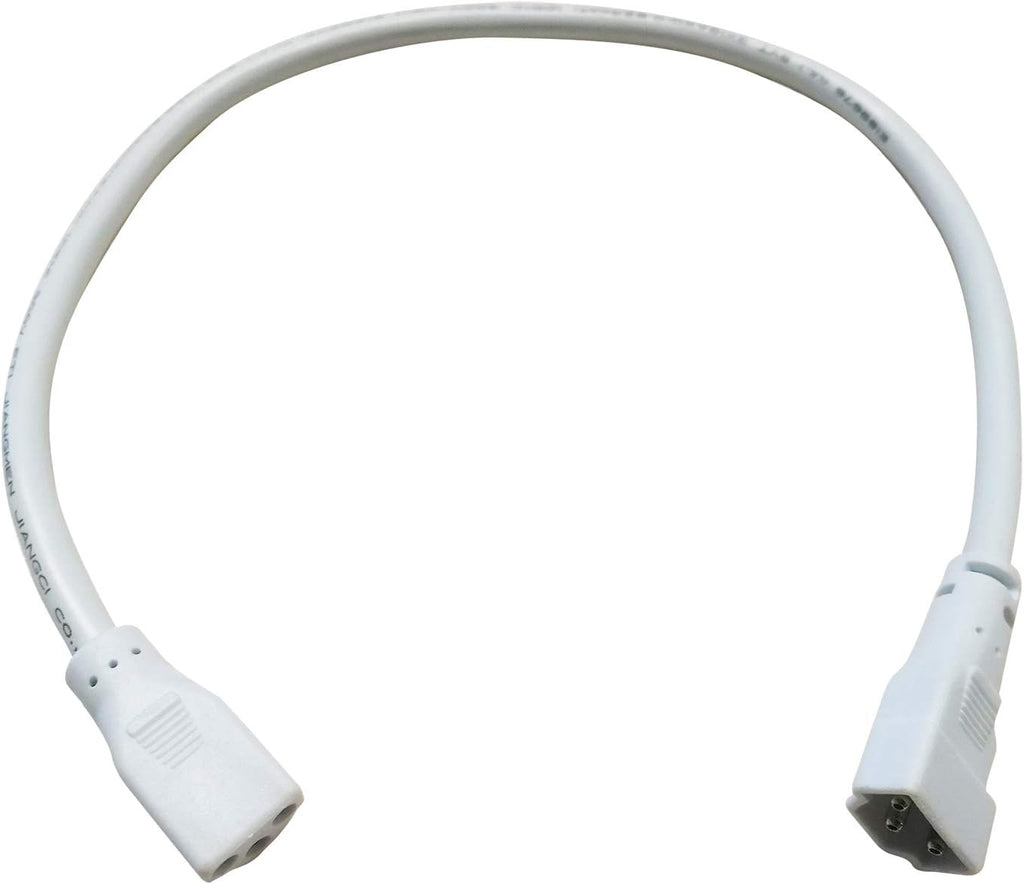 LED Under Cabinet Lighting Fixture, 24-inch 14W 985 Lumen, Dimmable, CRI 90, 3000K/3500K/4000K, Linkable, Hardwired or Plug-in, White Finish, Pack of 2 Z608355