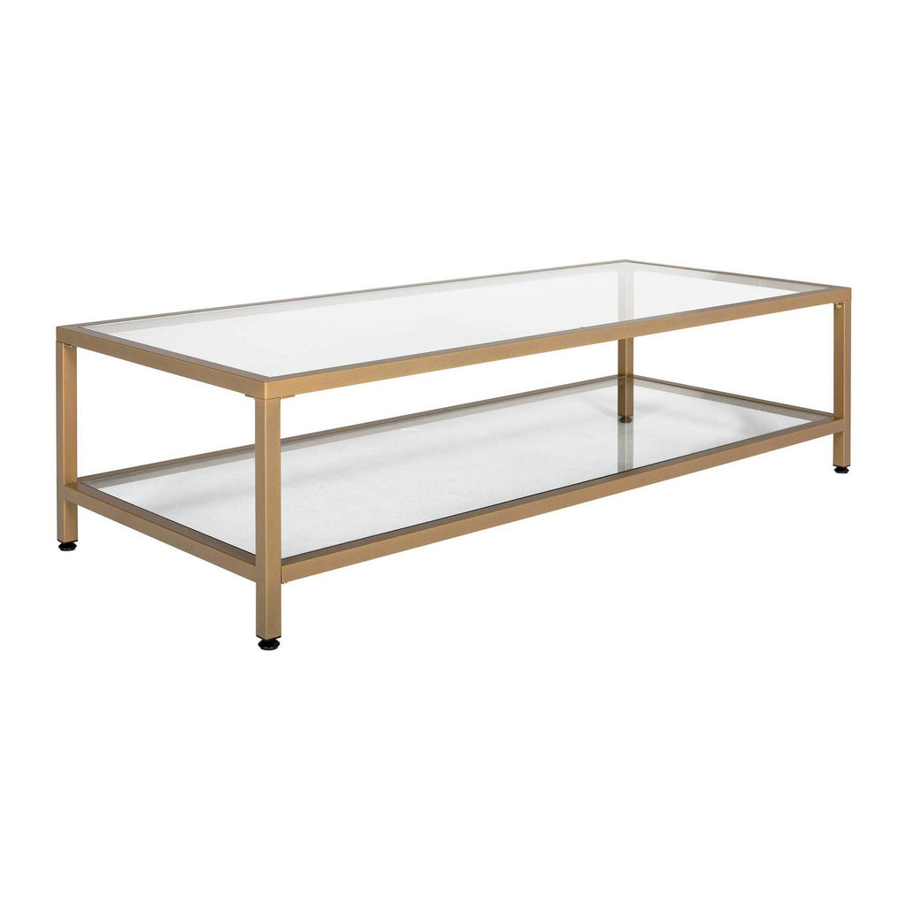 Gold Rectangle Coffee Table Z8972
