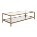 Gold Rectangle Coffee Table Z8972