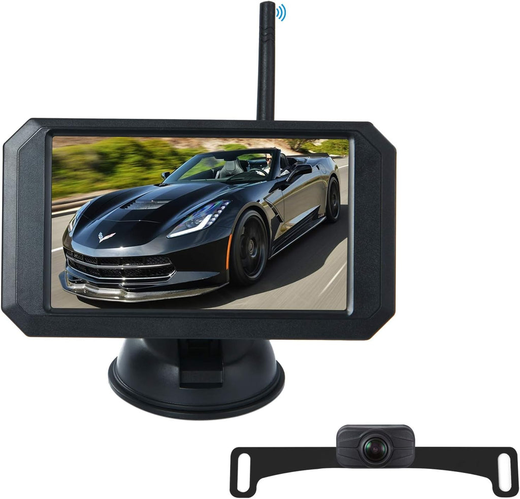 5 Inch HD Digital Wireless Backup Camera System IP68 Waterproof Color Monitor Kit C31138