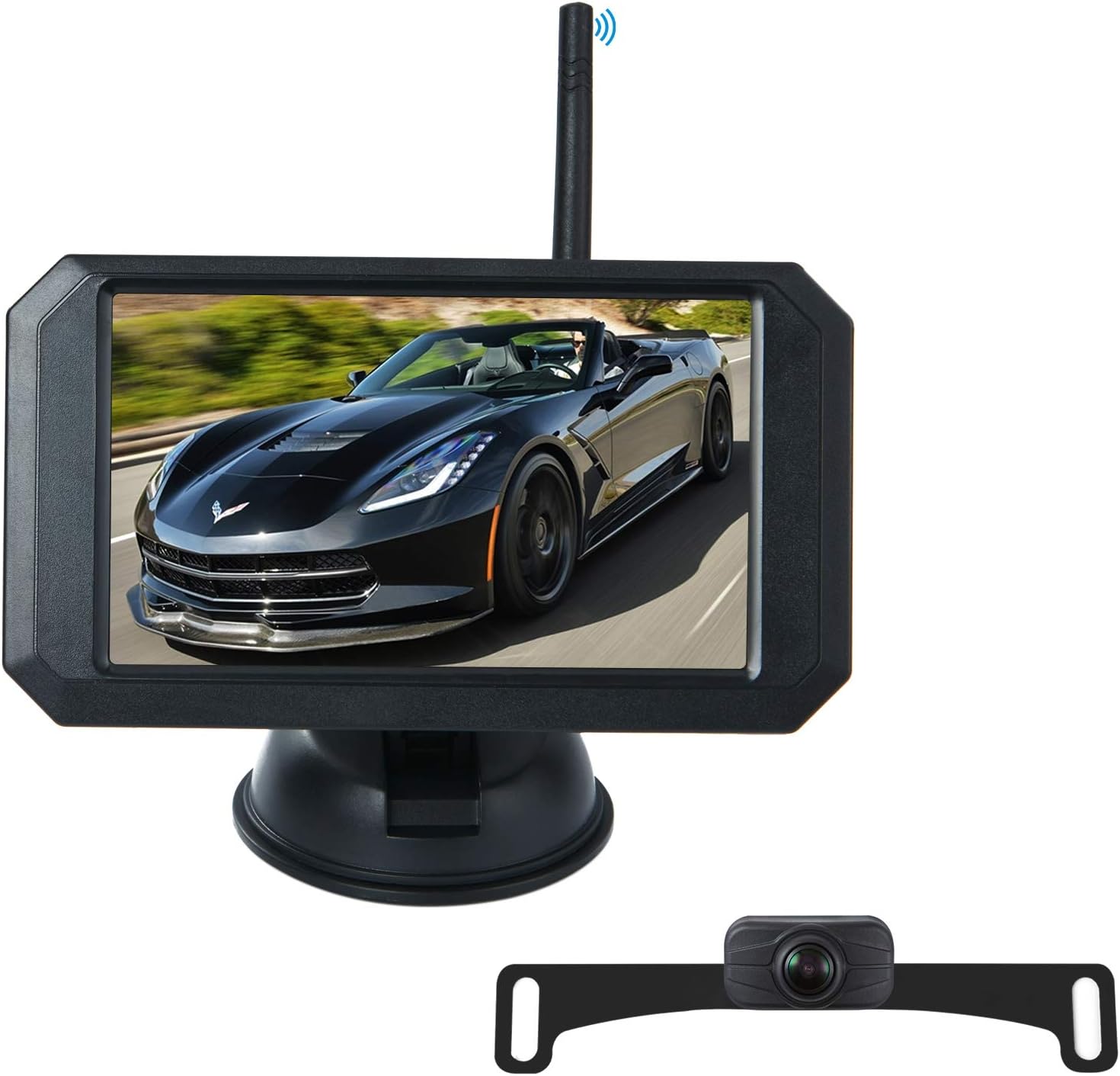 5 Inch HD Digital Wireless Backup Camera System IP68 Waterproof Color Monitor Kit C31138