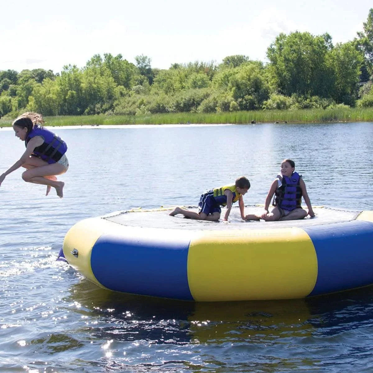 Inflatable Water Trampoline 10 feet with Inflatable Automatic Ladder M739