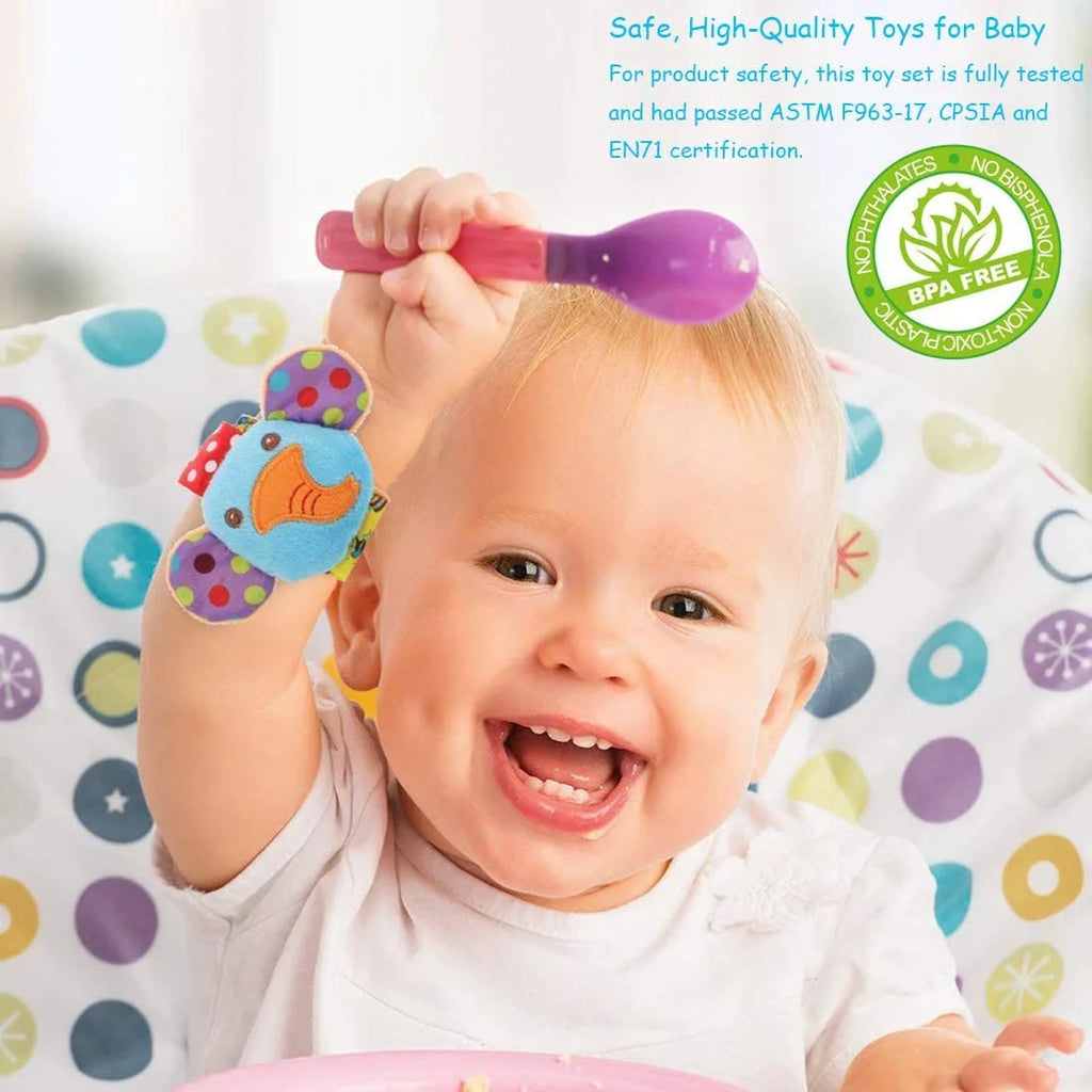 6 Pcs Baby Soft Rattle and Socks Toys Set C2929