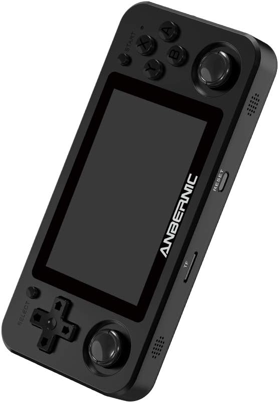 Black Handheld Game Console with 64G TF Card 2500 Classic Games 3.5 inch IPS Screen E953