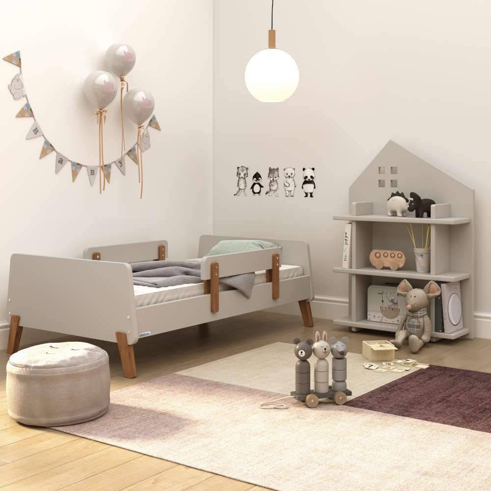 White/Natural Toddler Bed P358192
